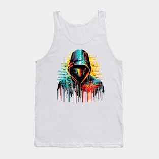 Hacker Game Urbain City Life Mistery Shadow Abstract Tank Top